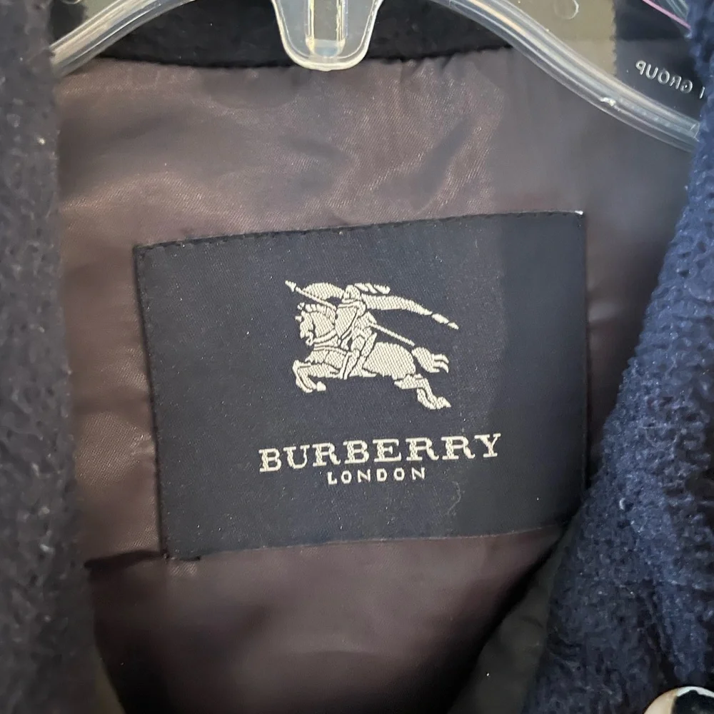 Burberry London Quilted Navy Jacket Mens Size 48 IT - Picture 3 of 9